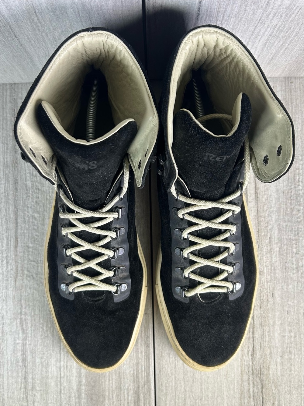 Rem’S Made In Italy Black Suede Leather Sneaker Casual Shoe Mens Size 12 Eur 46 - Picture 7 of 11